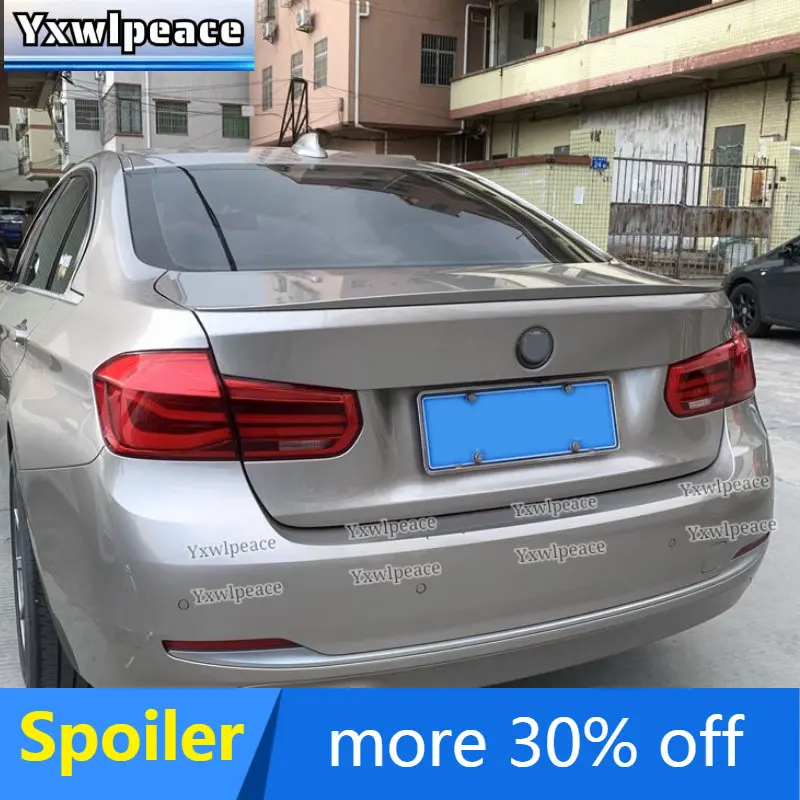 

For BMW 3 Series F30 F35 2013 2014 2015 2016 17 2018 ABS Plastic M Style Rear Trunk Spoiler Trunk Lip Wing Body Kit Accessories