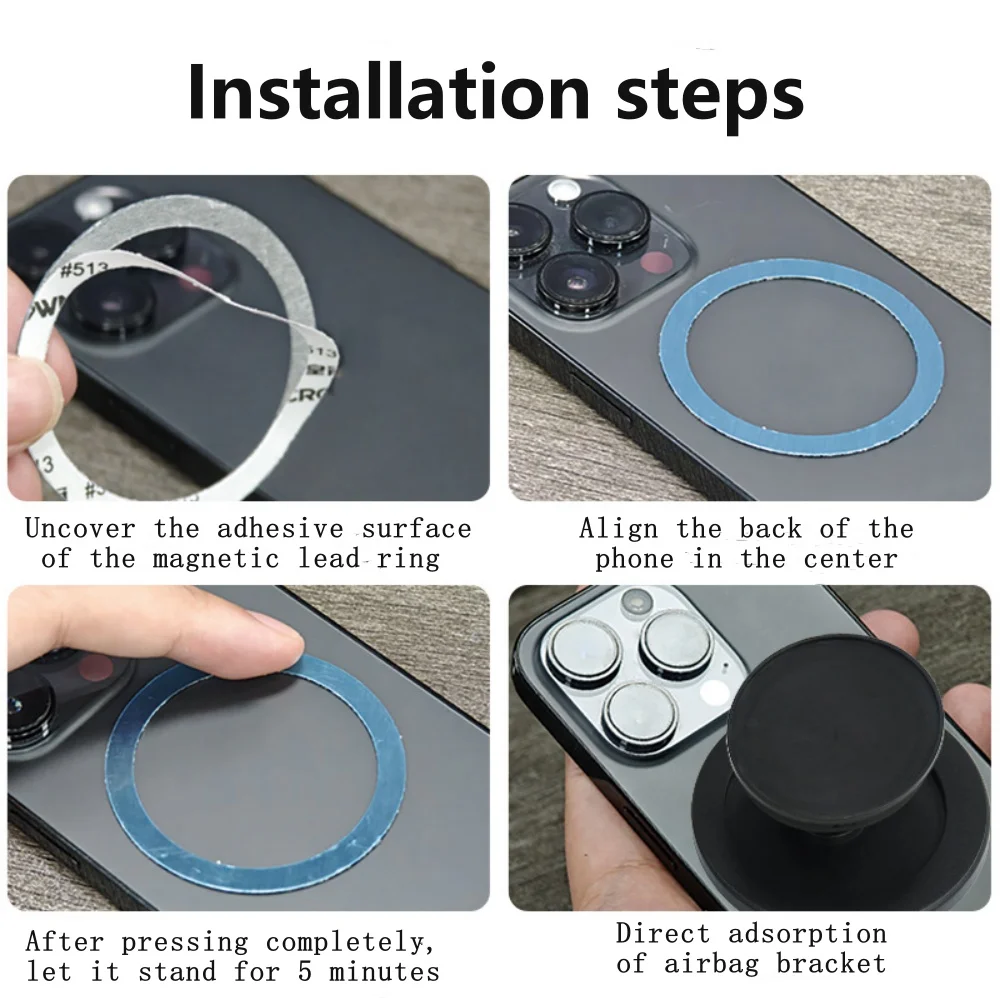 Magnetic Expanding Stand Grip Socket Finger Ring Holder for MagSafe for iPhone 15 14 Samsung Phone Stand Mount Phone Accessories