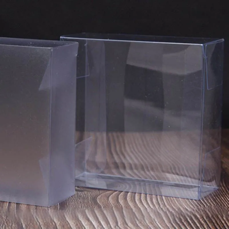 50Pcs/Lot PVC Plastic Gift Box DIY Handmade Soap Candy Packaging Boxes Jewelry Display Box Wedding Baby Shower Party Favors