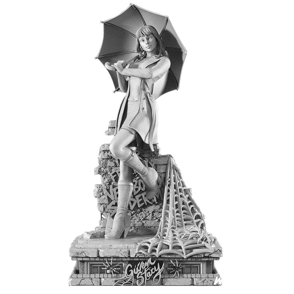 Miniature di eroine urbane spunky in scala 1:18 - Kit in resina 3D ad alto dettaglio |   Oggetti da collezione non dipinti (A3167)