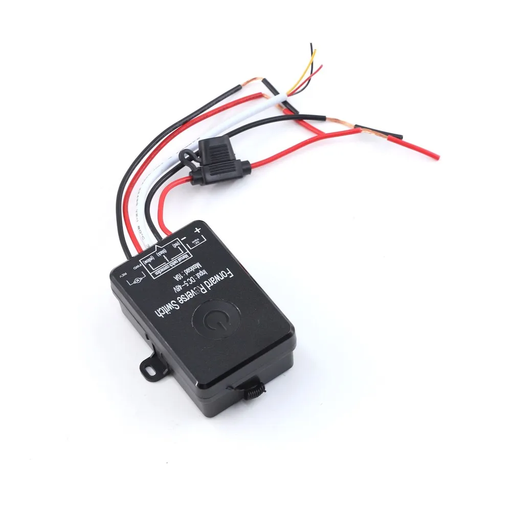 RF-Based Wireless Forward Reverse Switch for DC Motors 5-48V Input 10A Load with Programming Mode Indicator Light