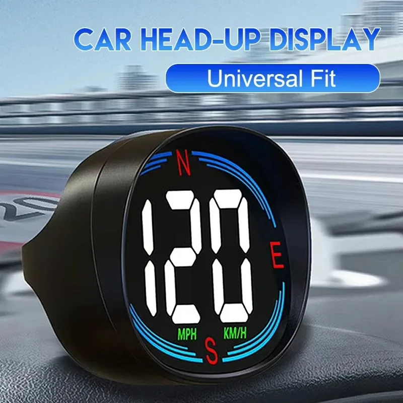 GPS Car Digital Speedometer H2 HUD Head Up Display for Car Speed Gauge Meter MPH KM/H USB Plug&Play Auto Electronics Devices