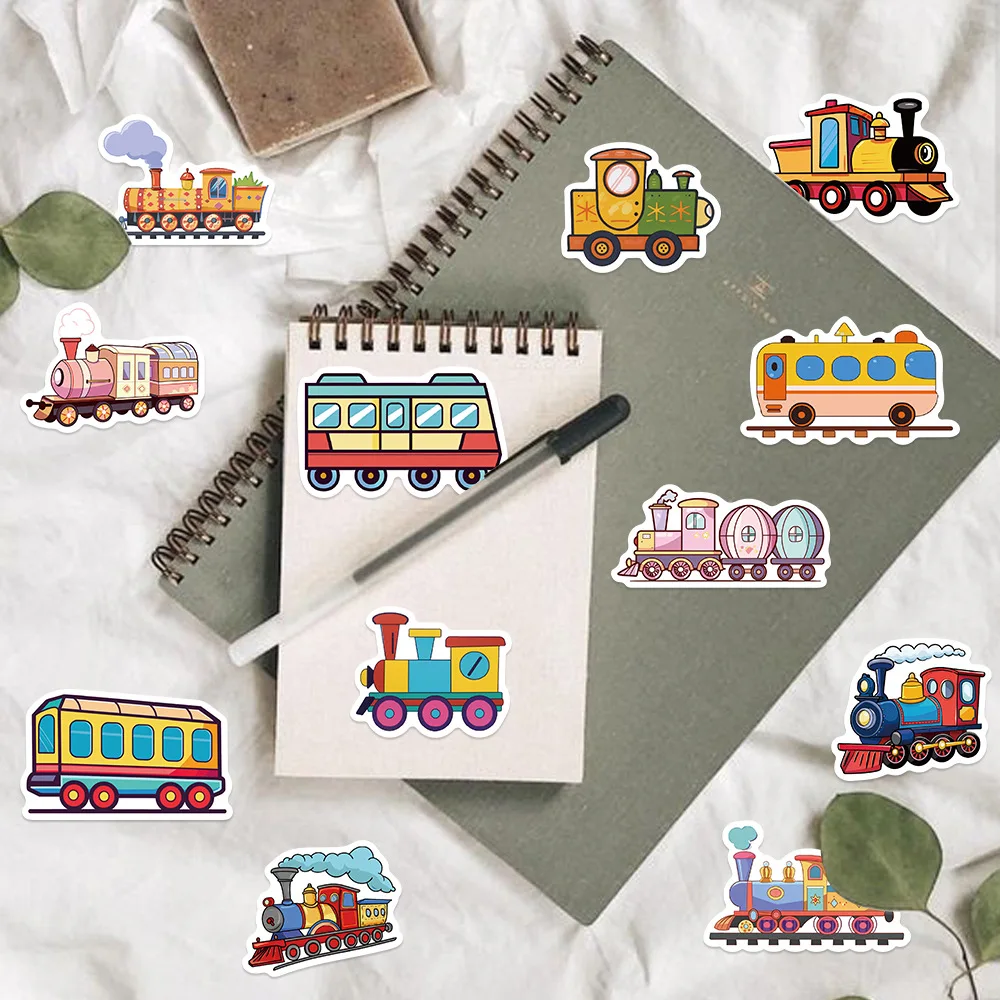 10/30/56PCS Cartoon Train Graffiti Sticker Decoration Guitar Notebook Luggage Scrapbook Phone Case Waterproof Decal Kids Toy - Image 5