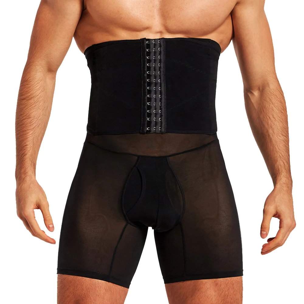 

Мужские шорты для коррекции фигуры, утягивающие шорты для похудения, шорты для тренировки талии, брюки для сжигания жира, мужское корректирующее белье, фитнес-леггинсы, леггинсы для бедер