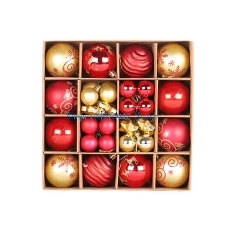 5asd Christmas Balls Ornaments 44pcs/box Christmas Tree Decorations Hanging Ball