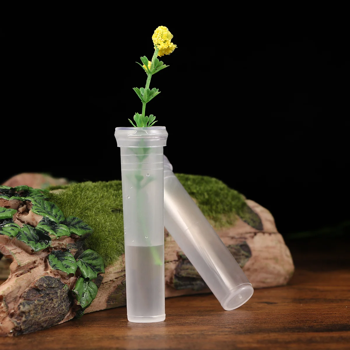 

50pcs Fresh Flowers Water Storage Tube Premium Plastic Flower Nutrition Container Durable Transparent Florist Supplies Hard