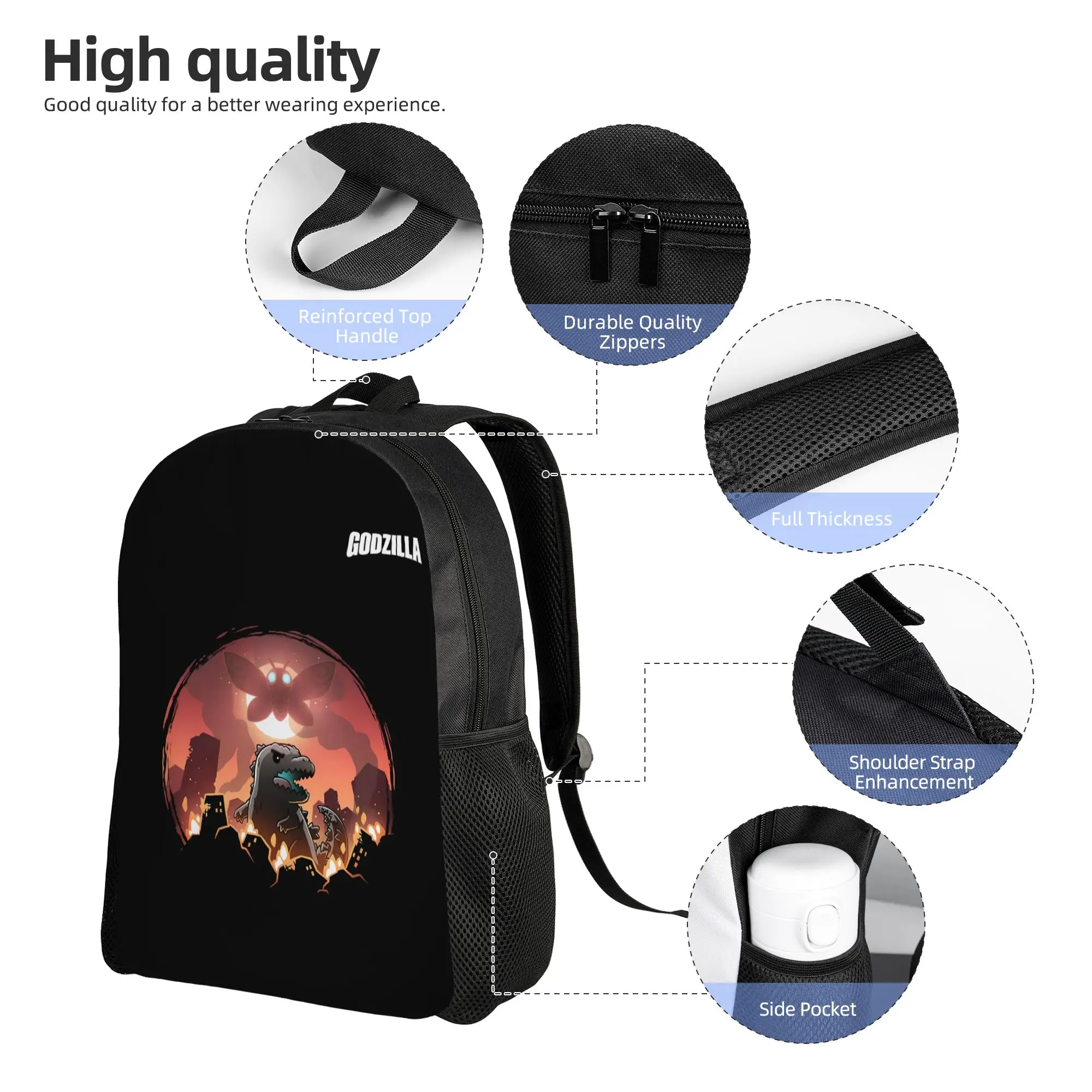 1Piece GODZILLA Daypack HeatRay Backpack New Semester Begins view 3