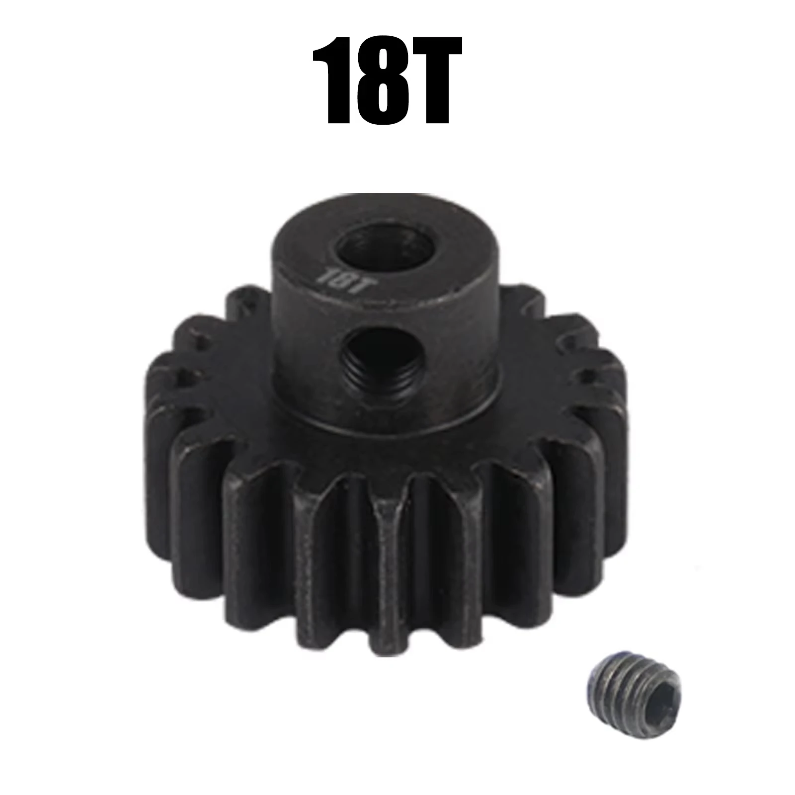 M0.8 3.175mm Gehärteter Stahl Metallzahnrad 10T 11T 12T 13T 14T 15T 16T 17T 18T 19T 20T 21T Motorgetriebe für 1/10 RC Auto Upgrade-Modifikation – Detail 14