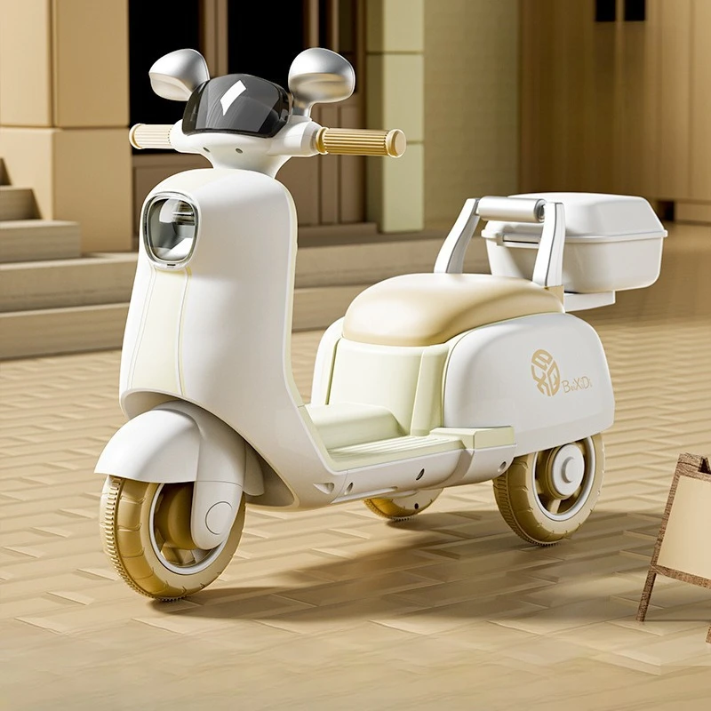 음악 동기화 블루투스 어린이 전동차 앱 제어 고하중 프레임 친환경 PP 소재, 인터랙티브 조명 장난감