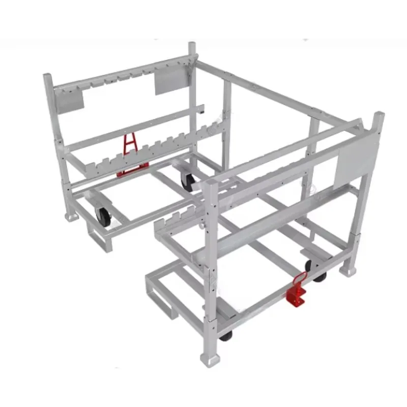 Customizable Steel Q235 Auto Parts Storage Rack 1000kg Capacity Powder Coated Model AC0502 For 4S Store Assembly Line