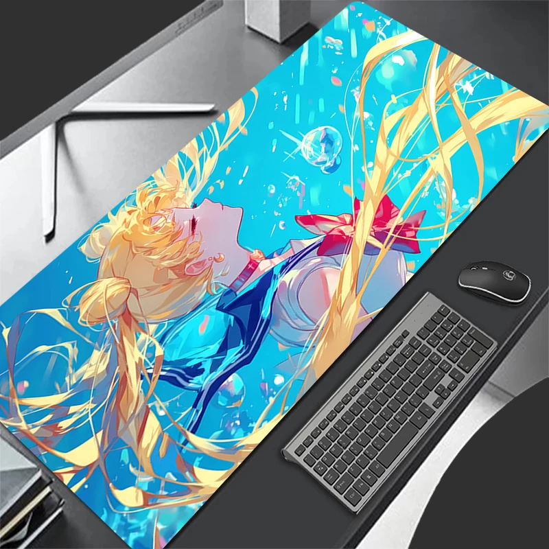 

Large Mouse Pad kawaii Desk Mats PC Gaming anime fan gift Accessories S-Sailor Moon MagicalGirl MousePads Laptop Keyboard Mat