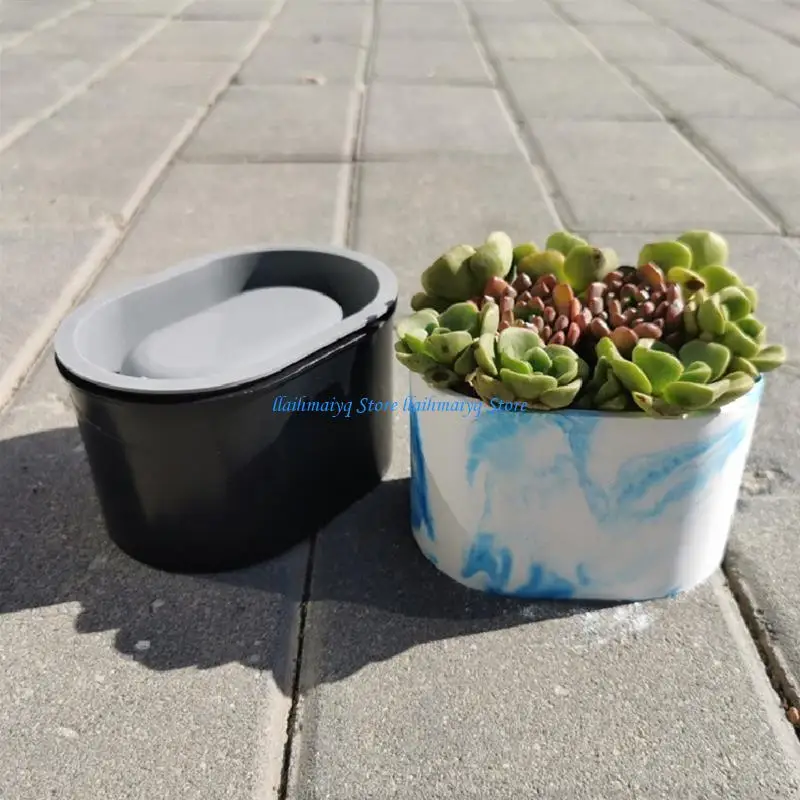 

573B Цветочный горшок из силиконовой смолы, цветочная эпоксидная смола, форма для литья сочных горшков