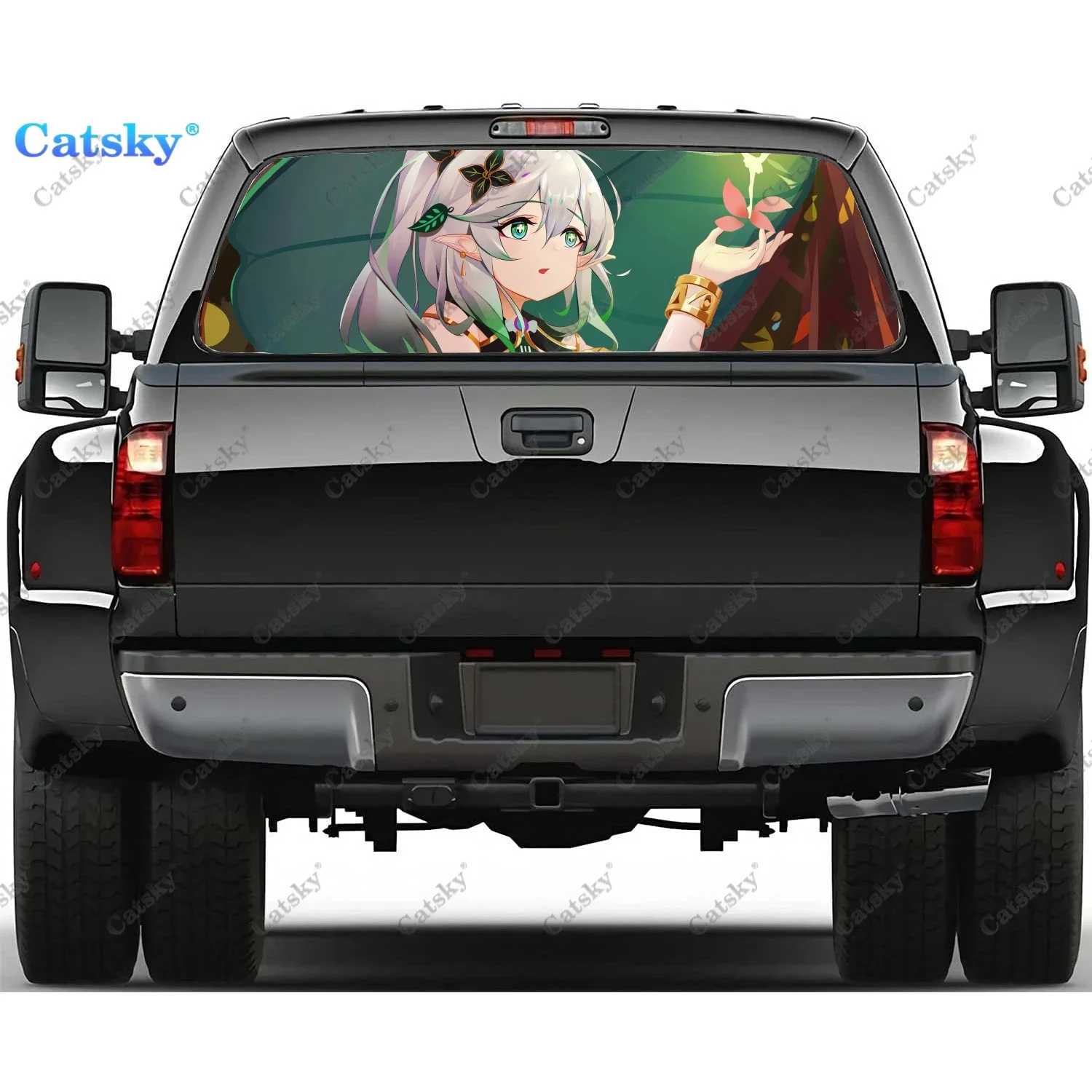 

Nahida Genshin Impact Rear Window Automotive Decals and Graphics Rear Window Decals for Trucks, Car Window Decal Sticker