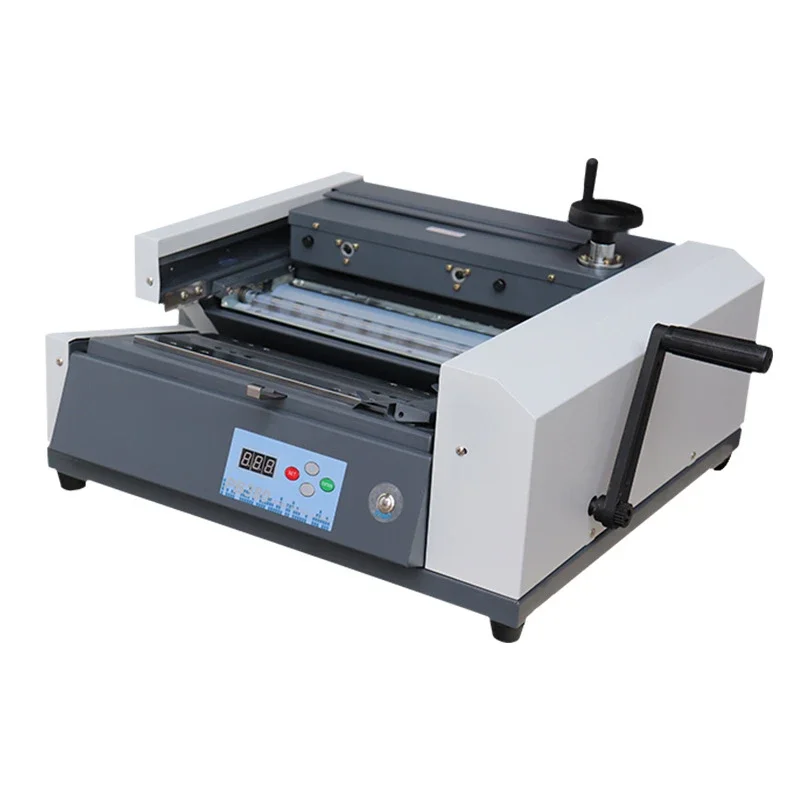 Adhesive binding machine Automatic A4 desktop hot melt binding machine Office desktop Tender document 380 Adhesive paper cutter