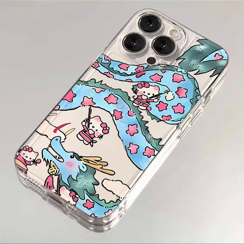 Casing Pelindung Transparan untuk Honor X8b X9b Y9 Prime 2019 X9a 90 Lite X7b Sanrio Hello Kitty