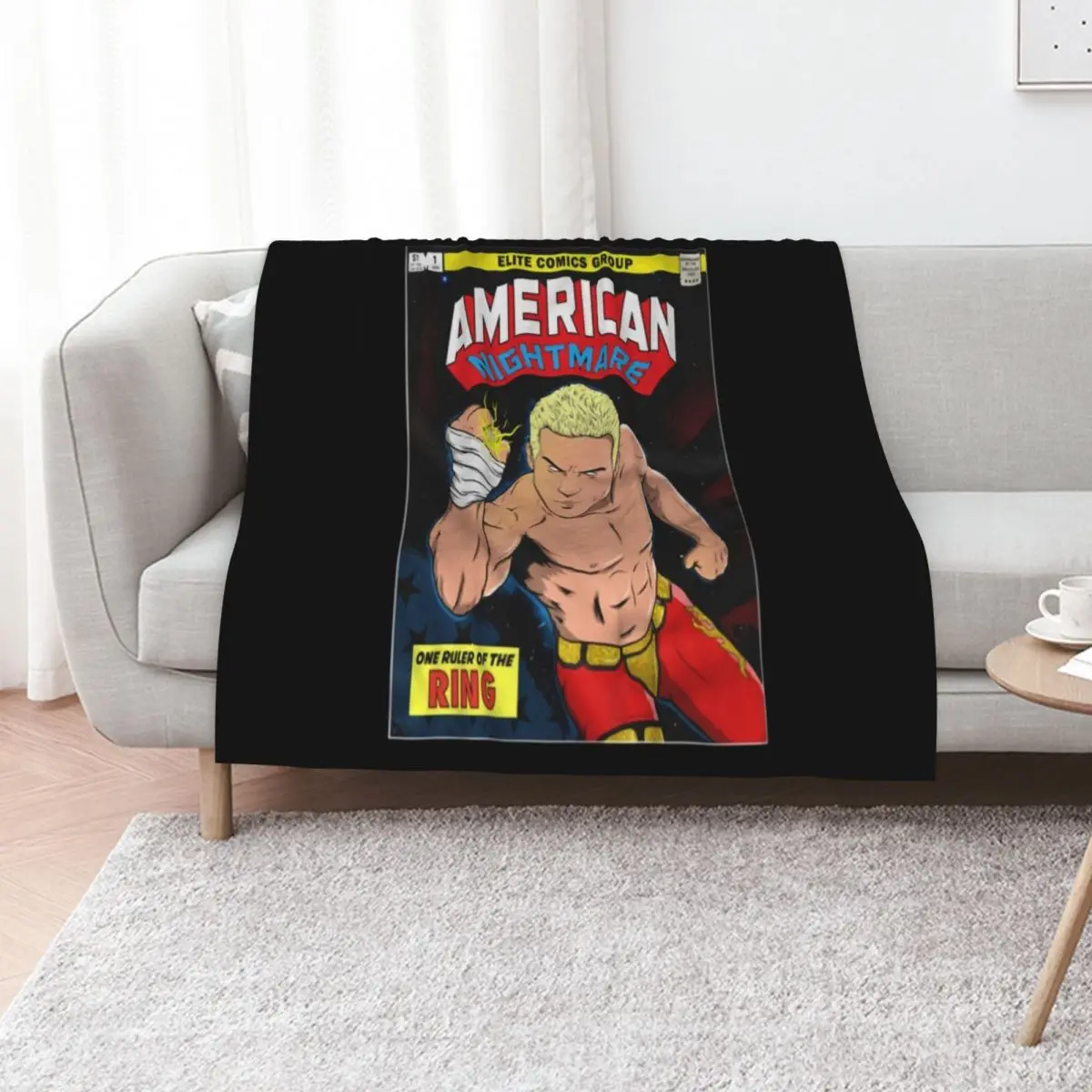 

Wresting Wrestler Comic Art Classic Throw Blanket Comforter halloween Moving sofa bed Blankets