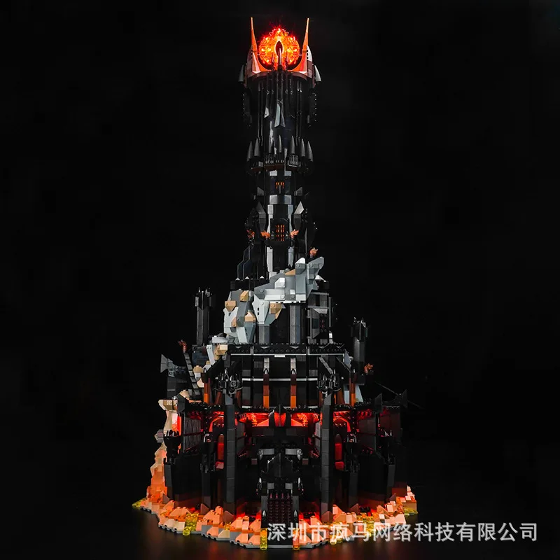 5471Pcs 2024 New 10333 Black Tower Dark Model Building Blocks Kit Bricks Creative MOC Toy for Boys Adult Birthday Gifts