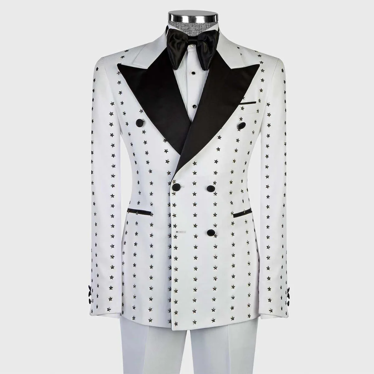 

Мужской свадебный смокинг с острыми лацканами, инкрустированный стразами, 2 предмета, приталенный крой, для выпускного вечера, на заказ