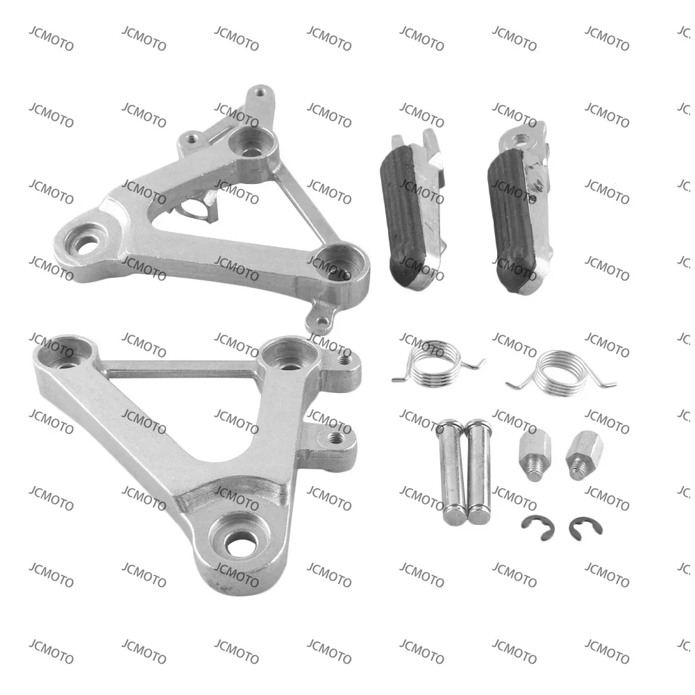 For Honda CBR400 1988 1989 NC23 Aluminum Alloy Motorcycle Front Rider Foot Pegs Footrest Brackets - Image 2