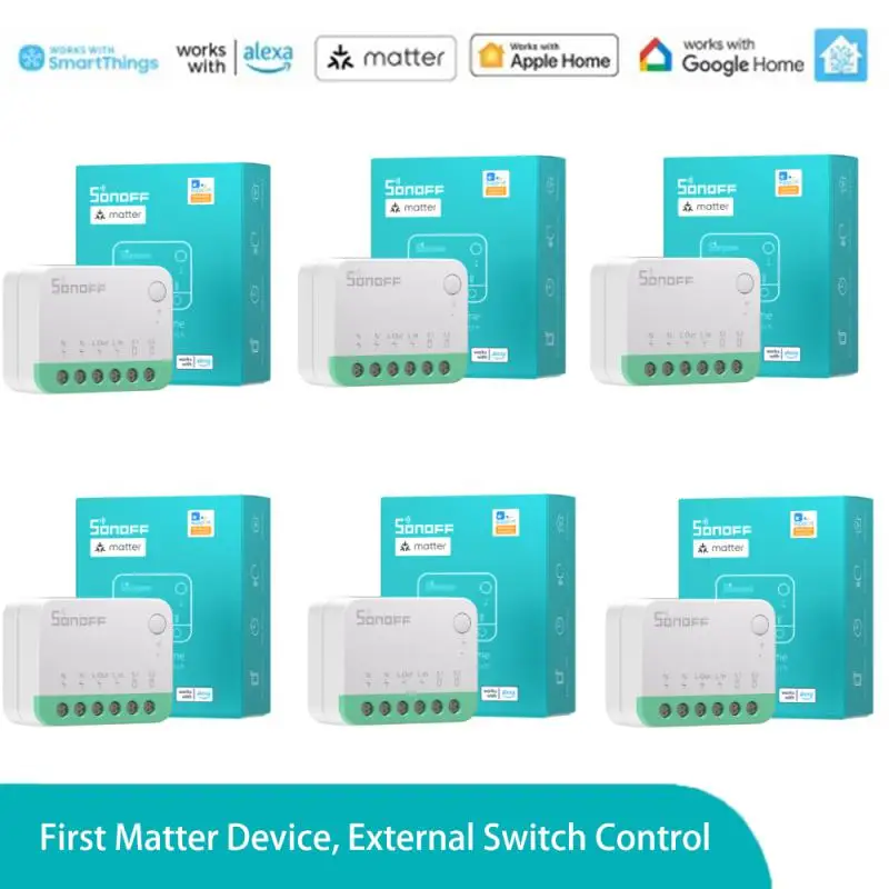 SONOFF MINIR4M MINI Extreme WiFi Smart Home Switch Detach Relay Matter Local Connection Universal Breaker Via Alexa Google Home