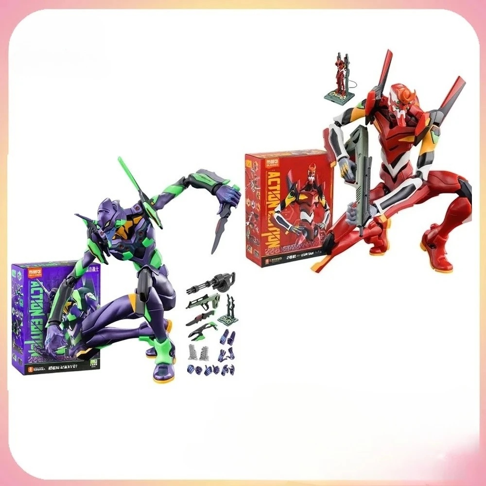 

New Original Blokees Eva Anime Figure Neon Genesis Evangelion Figures Eva00 Prototype Ayanami Rei Assembly Model Kit Doll Gift