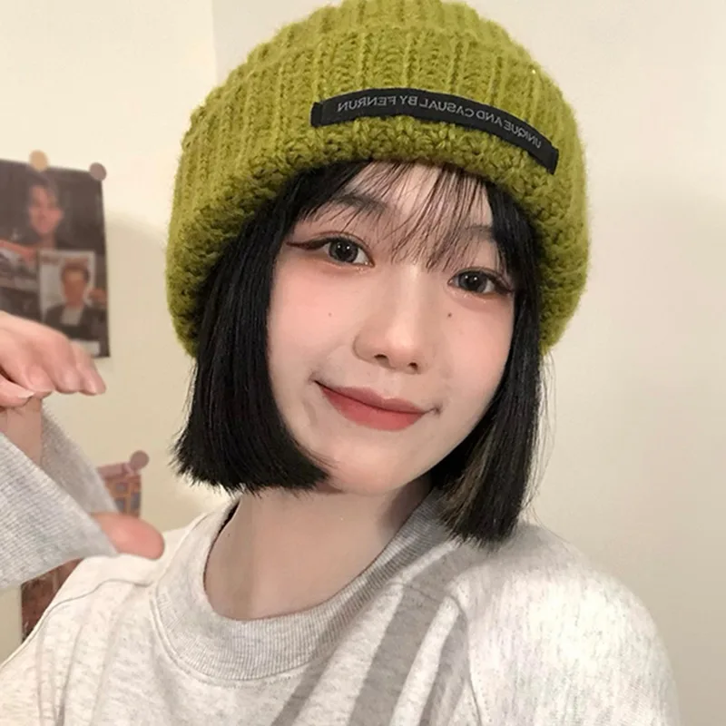 Thick Winter Knitted Cuffed Beanie Hats for Women Soft Watch Hat Classic Knit Stretchy Warm Cap for Men