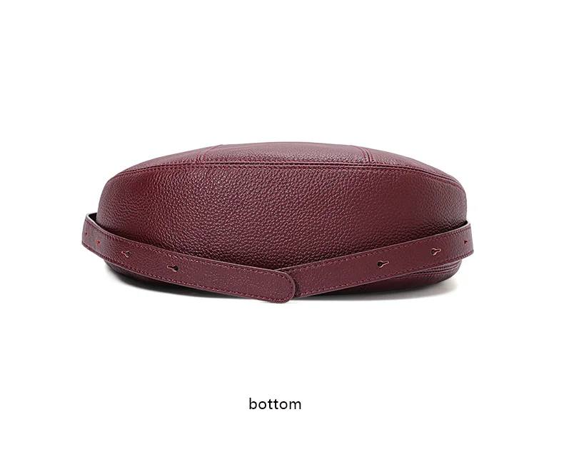 Modische Damenhandtasche aus hochwertigem Rindsleder, große Kapazität, neuer Stil, Horn-Tasche, Schulter-, Unterarm- und Crossbody-Dumpling-Tasche – Detail 11