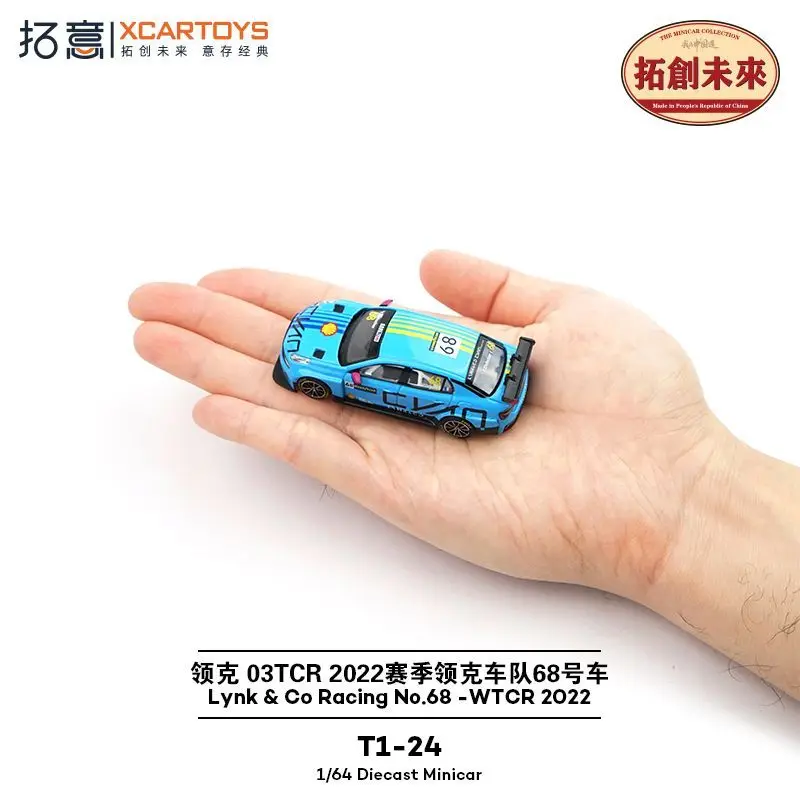 

Xcartoys 1：64 Lynk Co 03 TCR 2022 Alloy Car Model Miniature Simulation Toy for Boys Collection Gift