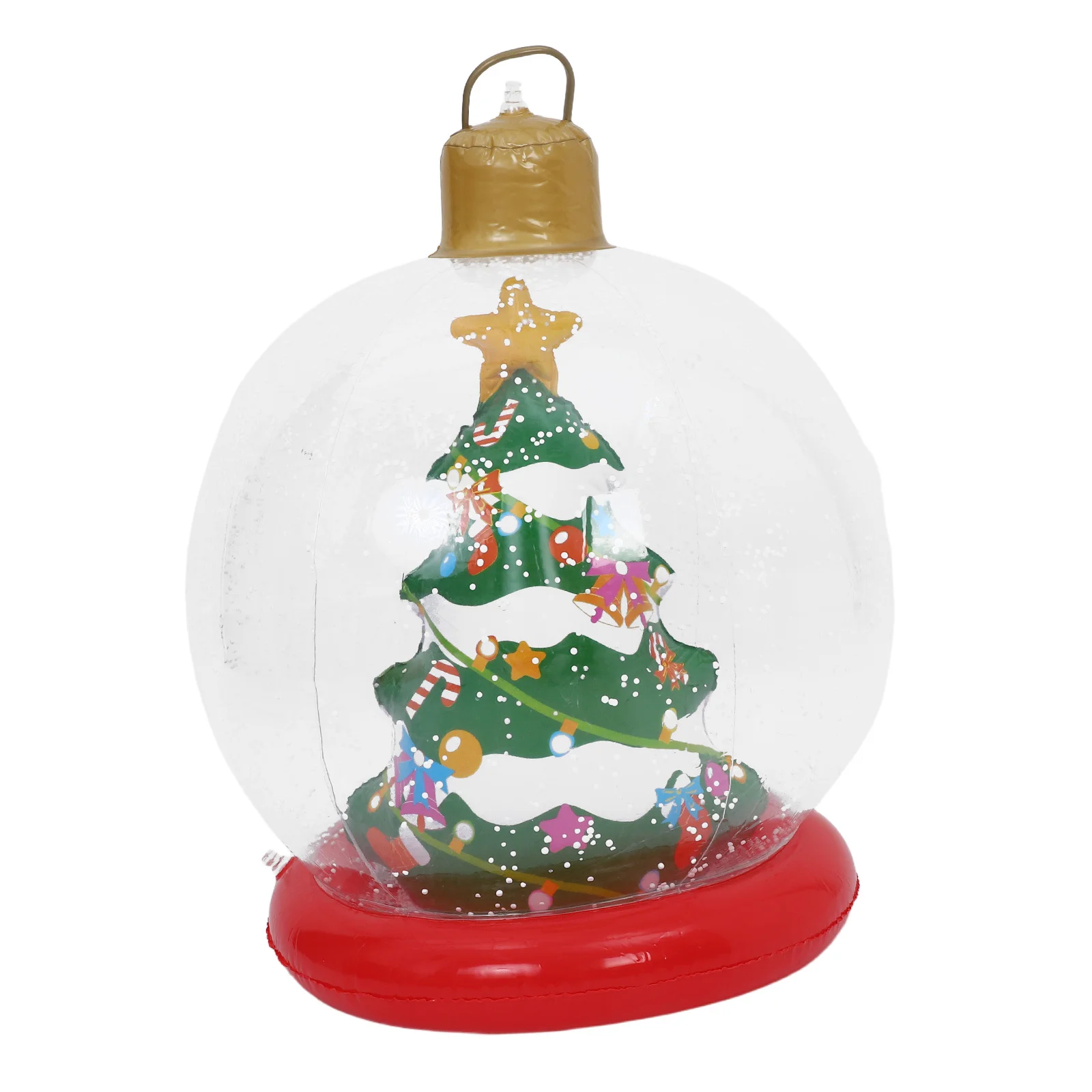 

23.6 Inflatable Christmas Ball LED Lights Weatherproof Easy Setup Holiday Inflatables Outdoor Decoration