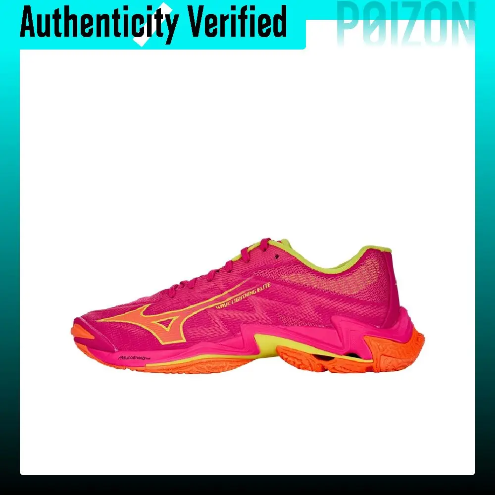 Mizuno Wave Lightning Elite Low top Volleyball Shoes Unisex Neon Orange V1GA260042