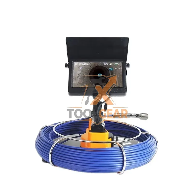 2026hotsale* BRK AO-C23 8-Level Push Rod CCTV Drain Pipe Inspection 7-inch IPS Display IP68 Waterproof 10X Zoom DVR