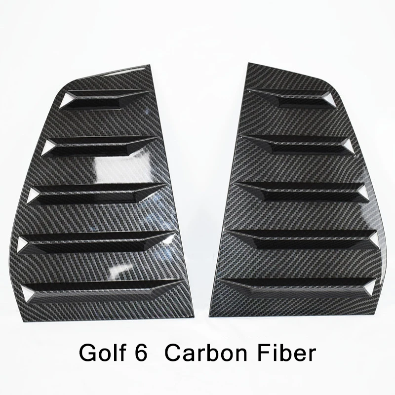 2PCS For Volkswagen VW Golf MK6 MK7 MK7.5 GTI R 2003-2020 Car Rear Shutter Cover Trim Window Louver Side Vent Trim