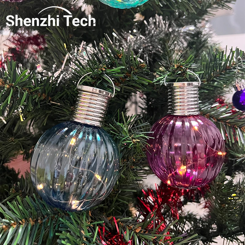 Solar Lights Outdoor Globe String Bulb Patio Hanging Light Waterproof Landscape Lighting Garden Pergola Bistro Deck Summer Decor
