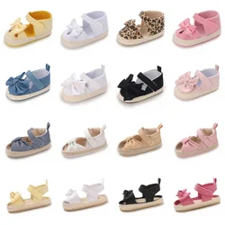 Summer Girls Baby Shoes Fashionable and Cute Casual Sandals Soft Cloth Sole Comfortable and Lightweight Walking Shoes