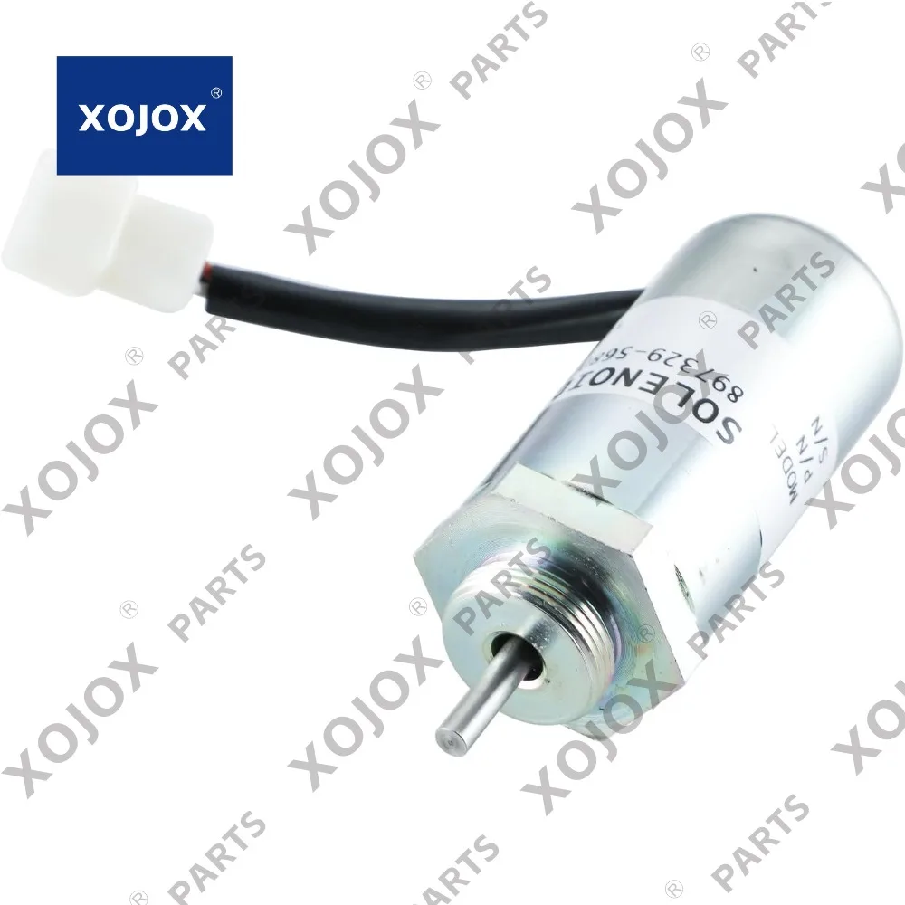 

Соленоид отключения топлива XOJOX 897329-5680 897183-0140 185206401 MV1-18 для экскаватора Kobelco SK75-8 Hitachi E0U EX35U EX27U EX35