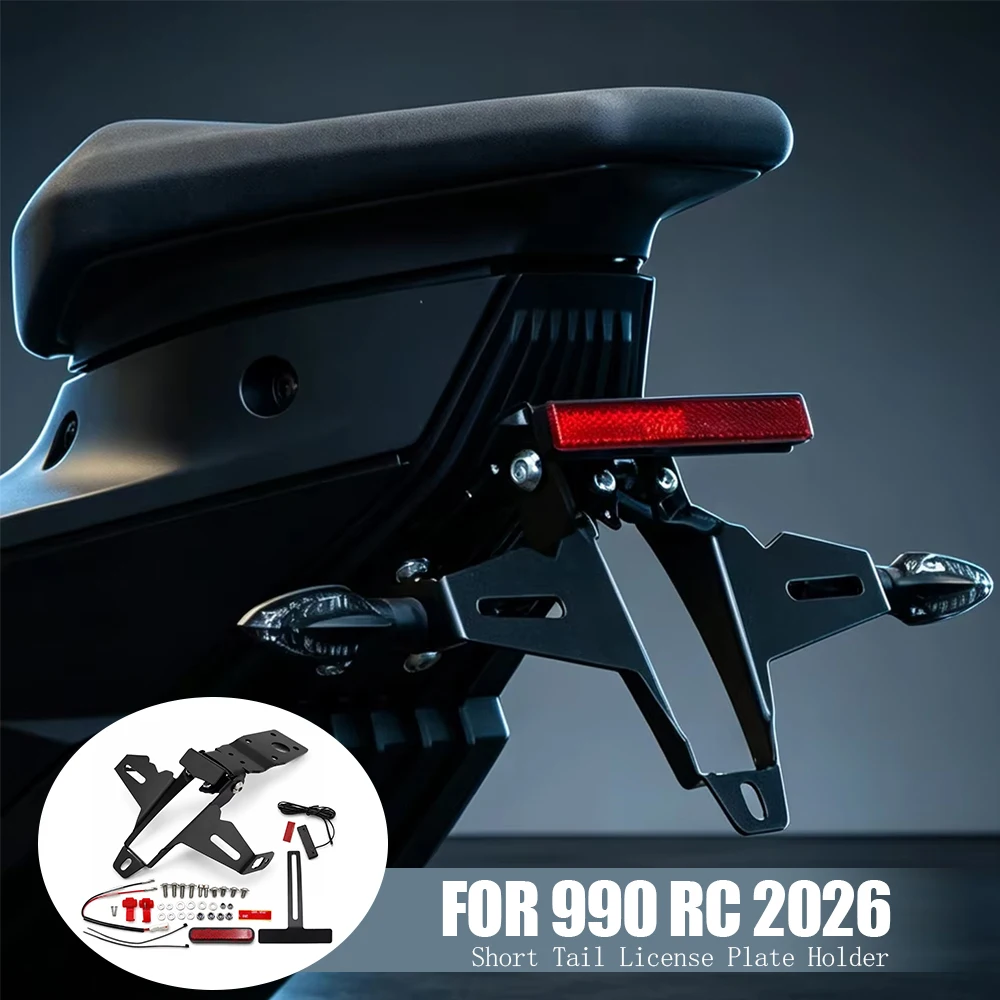 Short Tail Tail Tidy License Plate Bracket Kit With LED Light For 990 RC R 2026