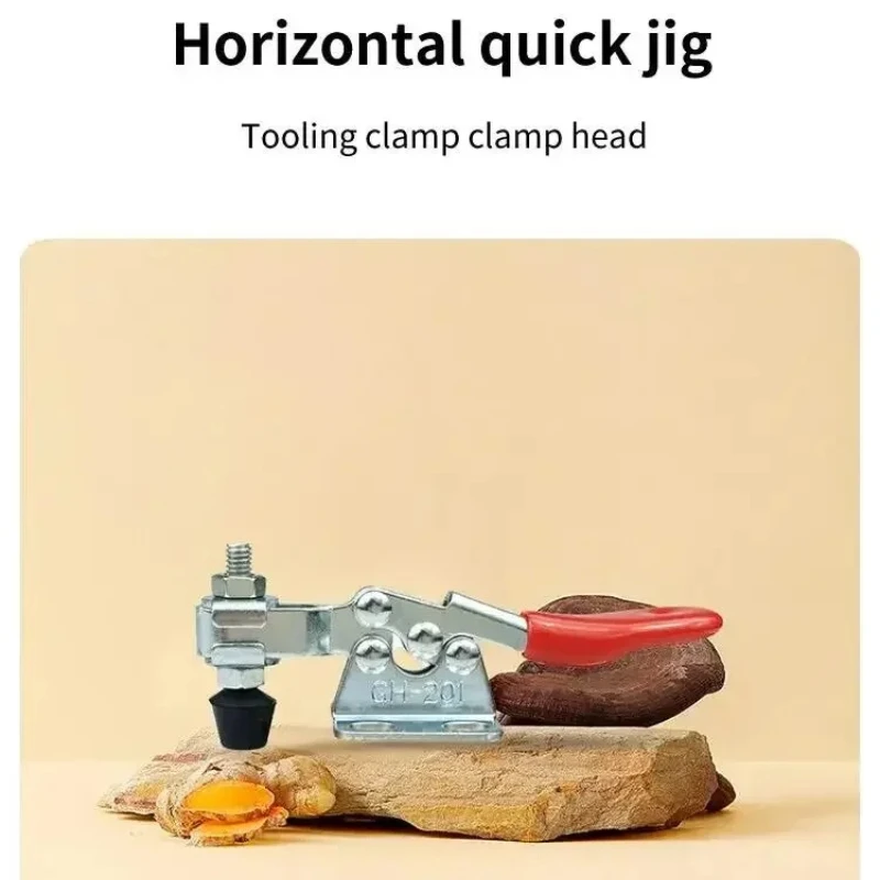 Horizontal Quick Clamp Workholding Clamp Chuck GH-201 Woodworking Engraving Machine Compressor 27KG Vertical Toggle Clamp