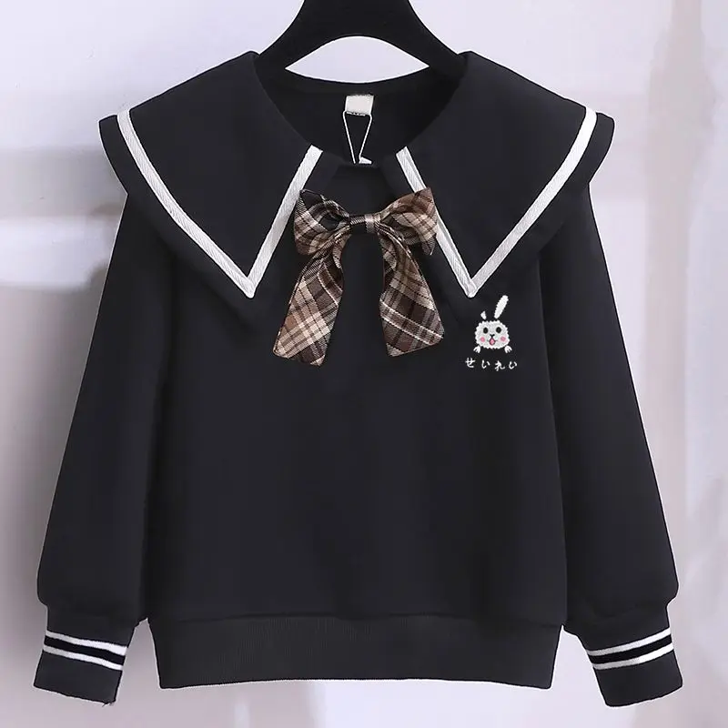 

Cute College Style Hoodie for Big Kids Student Fashionable Streetwear Sweet Anime Cartoon Design Long Sleeve Comfortable Fit