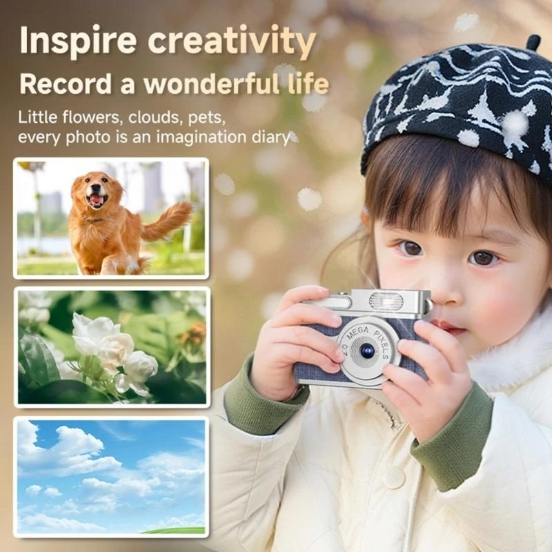 

R1WD Retro Camera 12MP Photo Copture 1080p Video Recording Клач -мачины