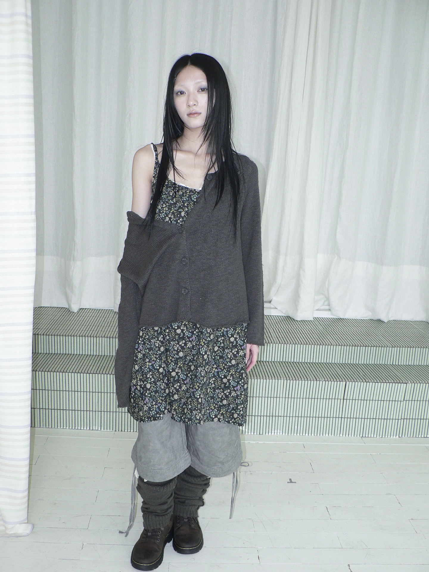 

Angproject Винтажный женский кардиган с круглым вырезом и длинными рукавами, облегающий, на одной пуговице, из 100% хлопка, новинка