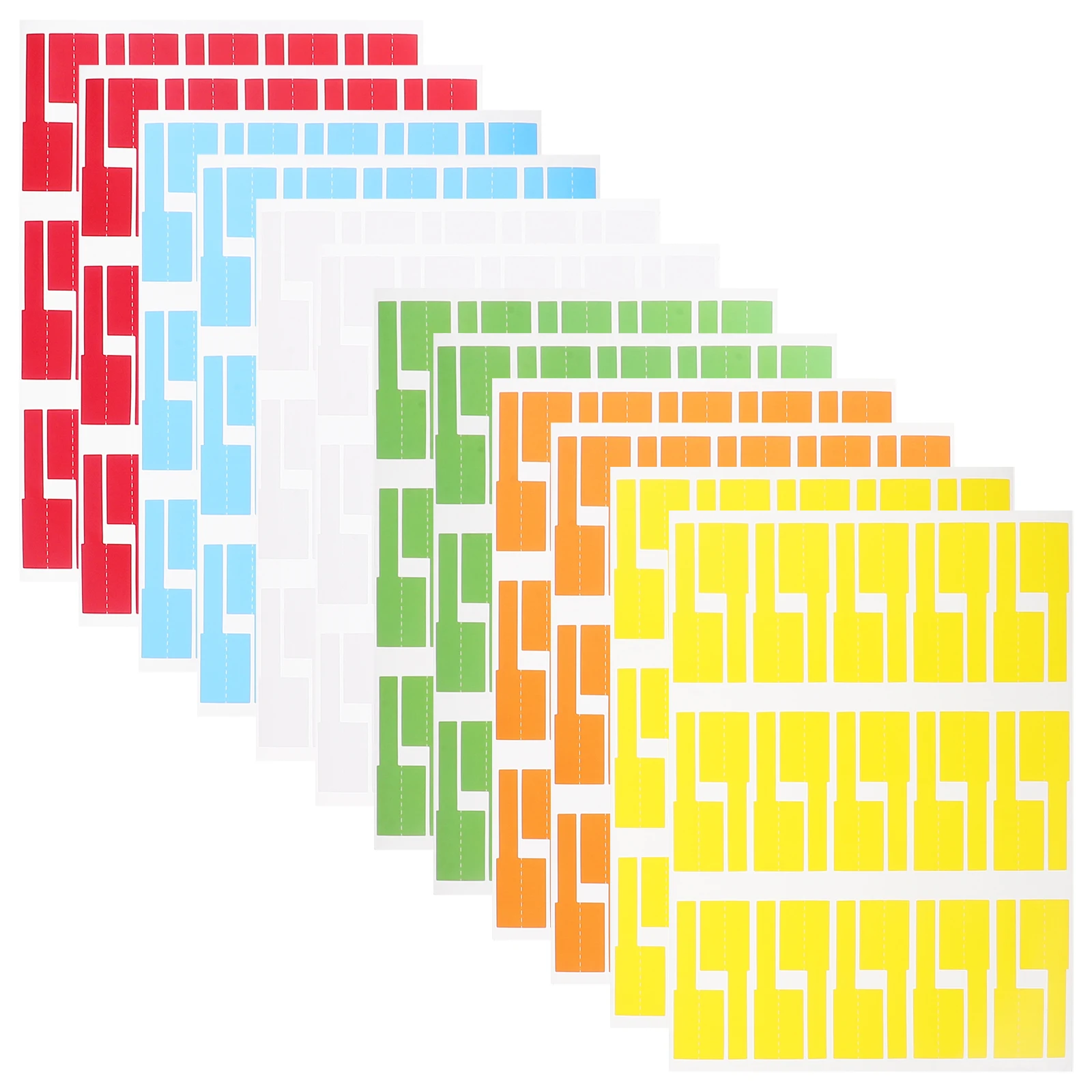 

2pcs 12 Sheets Cable Labels Tags Wire Identification ganizer Holder Waterproof Colorful Cord Management