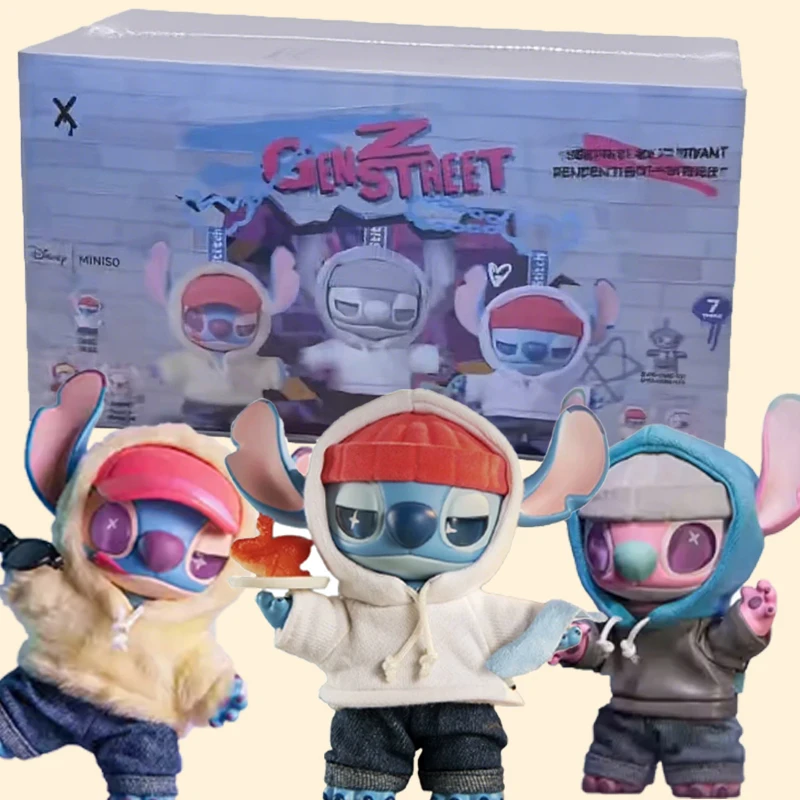 

Disney Stitch Gen Z Street Series Blind Box Figure Cute Stitch Vinyl Doll Mystery Box Plush Surprise Bag Pendant Girl Gift Toys