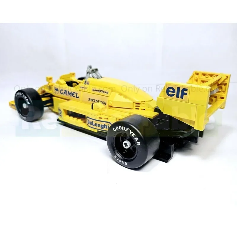 MOC-220329 Giallo Nuovo Lotus 99T Formula Auto Sport Auto Building Blocks Modello 738 Parti • MOC Creativo Ragazzi Bambini Compleanno Giocattolo Regalo
