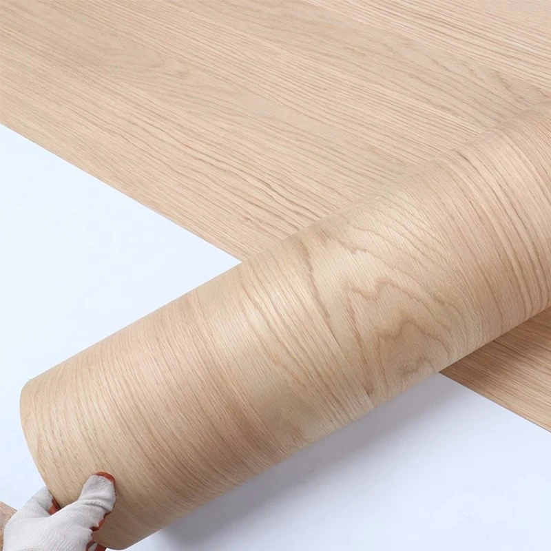 

Natural Wood Veneer White Oak for Furniture Backing Fleece about 60cm x 2.5m 0.4-0.5mm C/C