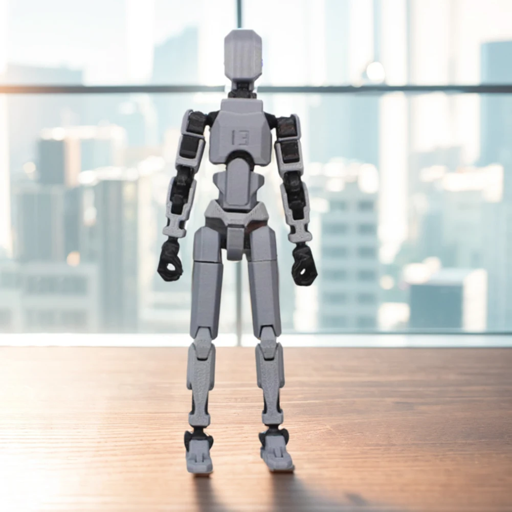 Dummy 13 Action Figure 3D Printed Multi-Jointed Movable Figure Parent-Children Game 3D Printed Mannequin Desktop Decorations