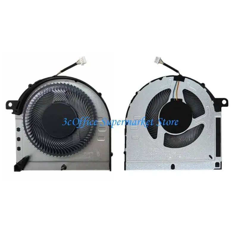 

E1PA CPU+GPU Fan DC5V 4-pin 4-wires Laptop Cooling Fan for Gaming 3-15ACH6 3-15IHU6 Notebook Radiator