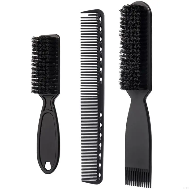 

L8RD 3 Pcs Beard Brush for Men Double Head Hair Styling Brush Beard Cleaning Brush Hair Cleaning Brush Mustache Brush