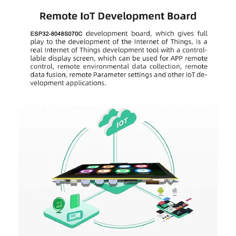Modulo Smart Display B30C-ESP32-S3 con Flash, MCU, WIFI, Bluetooth, Display TN 800X480, HMI, 8M PSRAM, 16M (Con Touch)