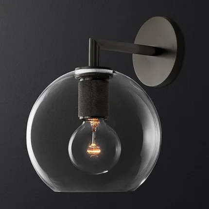 Italian light luxury simple creative wall lamp, aisle designer personalized copper wall lamp