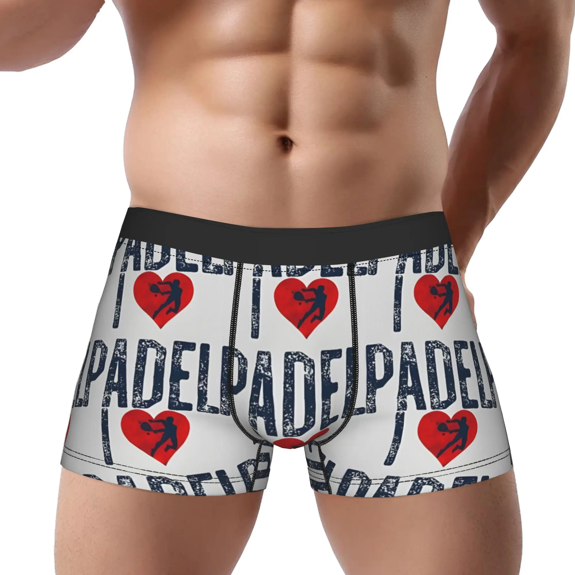 

I Love Padel Padel Underpants Breathbale Panties Man Underwear Comfortable Shorts Boxer Briefs